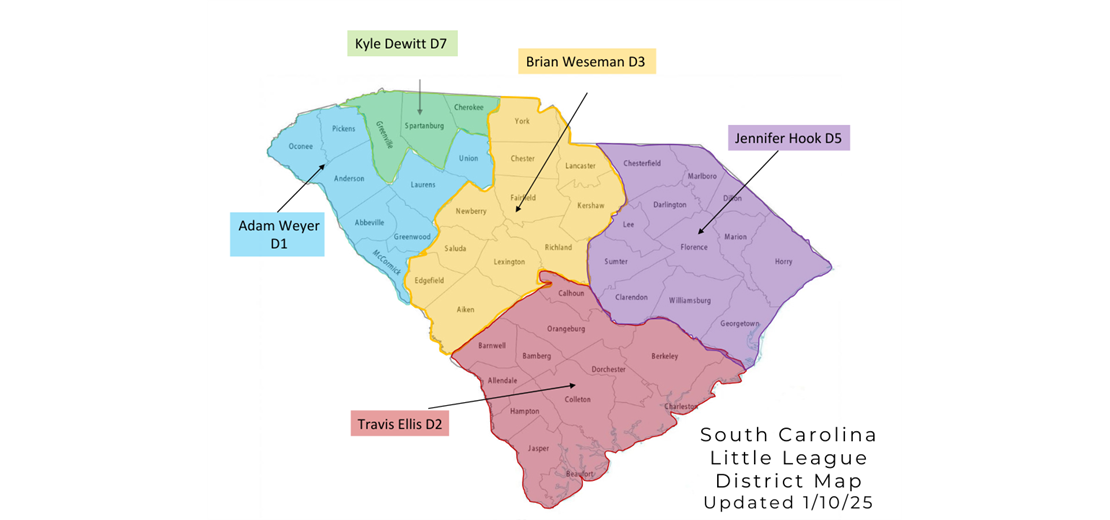 Little League Districts of South Carolina